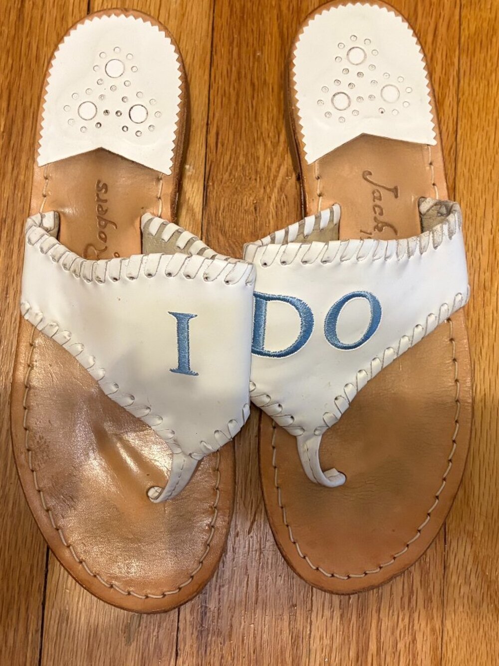 Jack Rogers "I Do" Sandals, Size 8